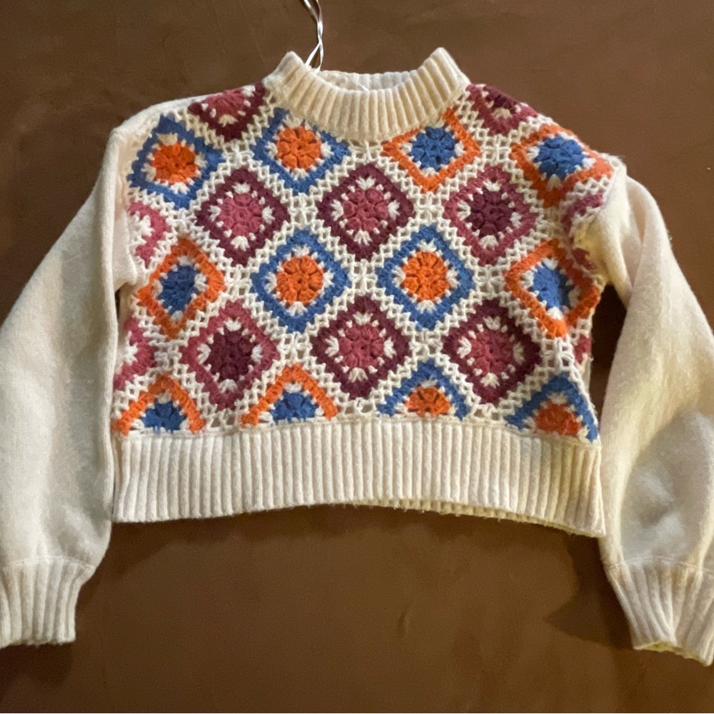Debut Crochet Sweater - multi colors